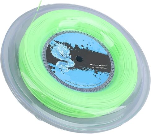 Premium Polyester Tennis Strings, Tennis Strings Reel, Fluorescent Green, 656 Foot Length in Saudi Arabia