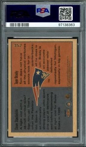 Tom Brady Autographed 2000 Fleer Glossy Rookie Card #352 New England Patriots Auto Grade Gem Mint 10 PSA/DNA #97138363 - Football Slabbed Autographed Rookie Cards in Saudi Arabia