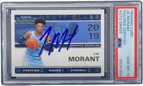 وقع Ja Morant على بطاقة المبتدئين Panini Contenders رقم 2 لعام 2019-20 PSA/DNA Gem MT 10 - بطاقات المبتدئين الموقعة على كرة السلة in Saudi Arabia