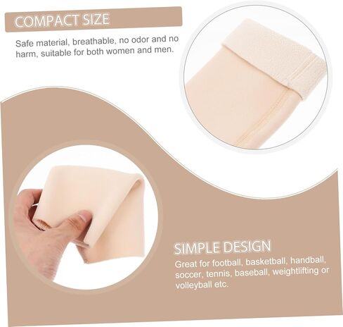 1Pair Winter Elbow Protectors for Elderly Soft Fleece Lined Joint Elbow Wrap Unisex Cold Sleeve for Sports and Daily Use Durable Material for Comfort in Saudi Arabia