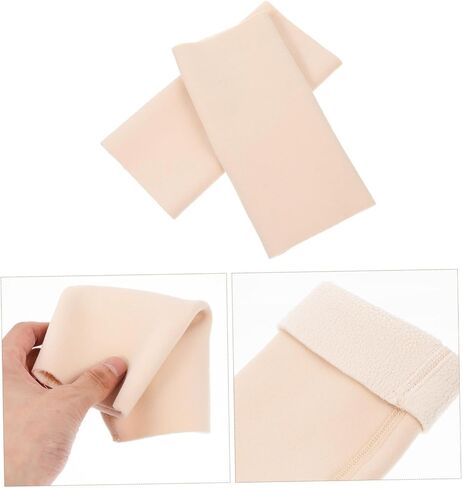 1Pair Winter Elbow Protectors for Elderly Soft Fleece Lined Joint Elbow Wrap Unisex Cold Sleeve for Sports and Daily Use Durable Material for Comfort in Saudi Arabia
