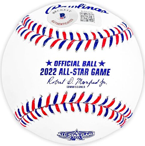 Julio Rodriguez Autographed Official 2022 All Star Game Game Baseball Mariners "44" Beckett BAS QR in Saudi Arabia