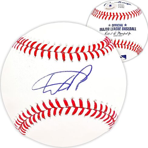 Wander Franco Autographed Official Baseball Tampa Bay Beckett BAS QR in Saudi Arabia