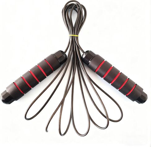 Adjustable Jump Rope for Women Men Kids - Tangle-Free Rapid Speed with Ball Bearings - Exercise & Slim Body Jumprope for Home School Gym in Saudi Arabia