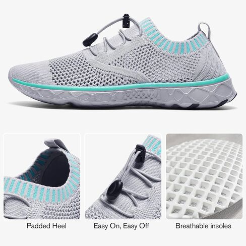ALEADER Women's Lightweight Aqua Water Shoes Slip-on Quick Drying Swim Shoes in Saudi Arabia
