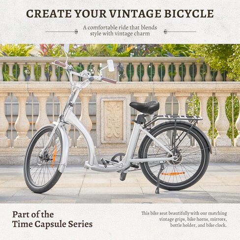 مقعد دراجة واسع للرجال والنساء - سرج مريح عتيق مطور لدراجات كروزر ودراجات المدينة، وسادة مقعد دراجة مريحة مقاومة للماء in Kuwait