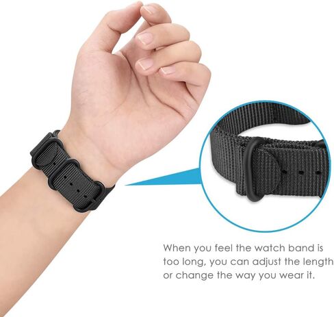 أساور FINTIE متوافقة مع إصدار Fitbit Versa 2/1 / Lite، ملحقات سوار معصم بديل من النايلون الناعم (ملونة) in Saudi Arabia
