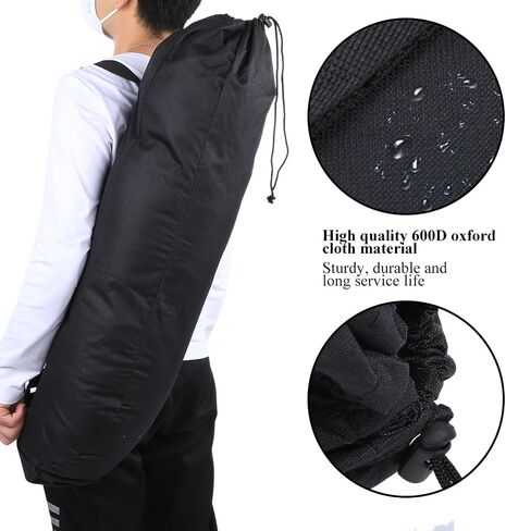 Skateboard Bag Backpack, 600D Oxford Longboard Carry Bag Skateboard Storage Shoulder Single Shoulder Foldable Travel Backpack for Standard Board in Saudi Arabia