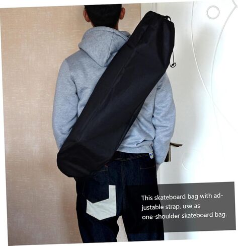 POPETPOP Portable Skateboard Bag Carrying Case for Drift Board Wear Resistant Single Shoulder Rucksack Lightweight and Durable Design for Skateboard in Saudi Arabia