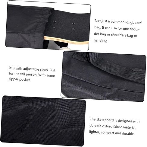 POPETPOP Portable Skateboard Bag Carrying Case for Drift Board Wear Resistant Single Shoulder Rucksack Lightweight and Durable Design for Skateboard in Saudi Arabia