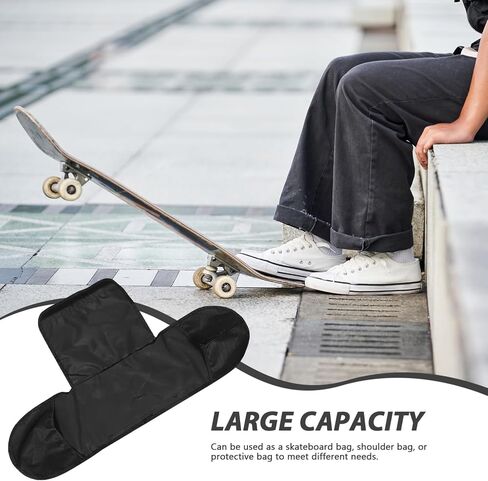GALPADA Portable Skateboard Sling Bag with Mesh Back Storage for Outdoor Activities Single Shoulder Design for Easy Carrying for Travel and Sports Use in Saudi Arabia