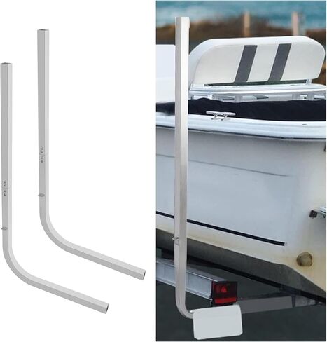 ECOTRIC 46" Boat Trailer Square Guide On Poles Aluminum Rustproof 1 1/2" Tubing Square for Ski Boats, Fishing Boats, Sailboat Trailers in Saudi Arabia
