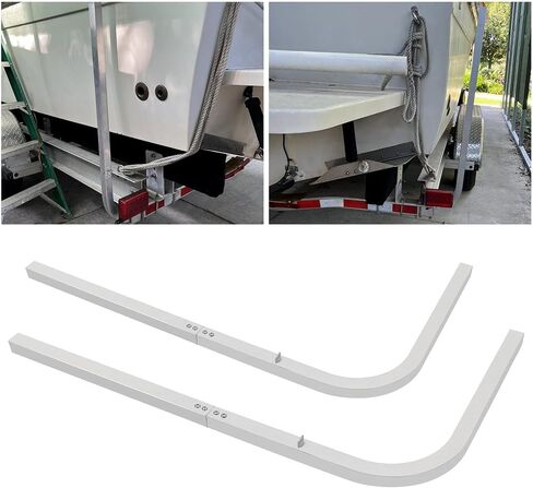ECOTRIC 46" Boat Trailer Square Guide On Poles Aluminum Rustproof 1 1/2" Tubing Square for Ski Boats, Fishing Boats, Sailboat Trailers in Saudi Arabia