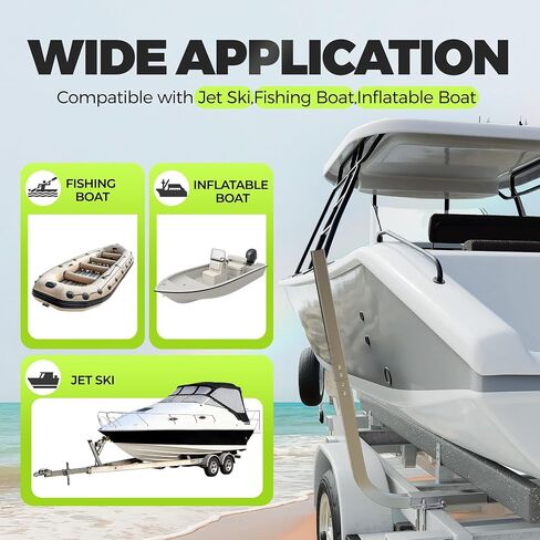 ECOTRIC 46" Boat Trailer Square Guide On Poles Aluminum Rustproof 1 1/2" Tubing Square for Ski Boats, Fishing Boats, Sailboat Trailers in Saudi Arabia