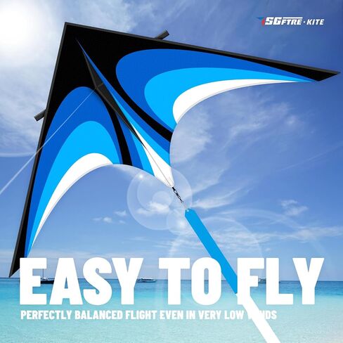 SGftre Delta Kite for Kids & Adults，Extremely Easy to Fly for Beginners，Kites for Beach Trip Park Family Outdoor Activities in Saudi Arabia