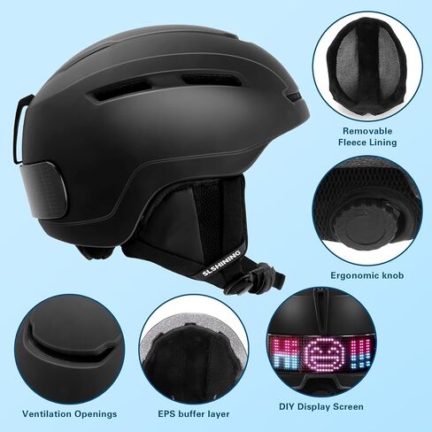 Ski Helmet - PC Shell + EPS Cushioning Layer(MIPS System) -Snowboard Helmet for Men, Women & Youth - Helmets for All Snow Sports in Saudi Arabia