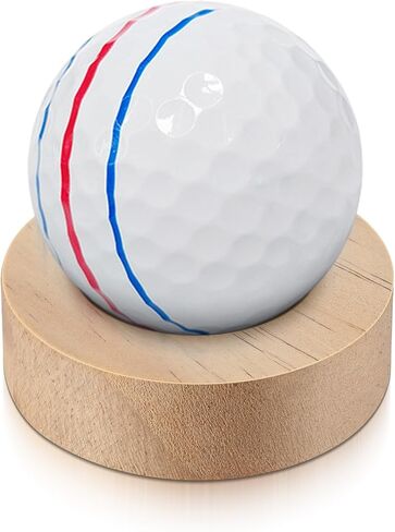 Thyle Wooden Single Golf Ball Display Stand 2 Inches Golf Ball Holder Mini Round Wood Display Bases Stand for Egg Stone Rock Desk Decor in Saudi Arabia