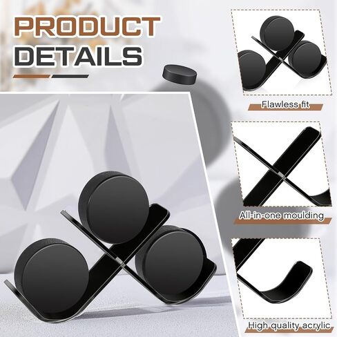 Acrylic Hockey Puck Display Case for Displaying Your Autograph Hockey Puck Black Display Case Collection Gift (13.8 x 1.8 x 6.3 Inches) in Saudi Arabia