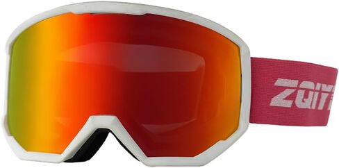 OTG Ski Goggles,Dual Lens Skiing Snowboarding Goggles Anti-Fog lens UV Protection for Men & Women,Helmet Compatible in Saudi Arabia