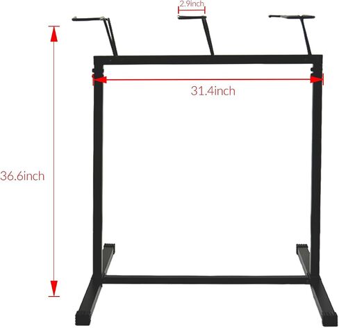 3 Bikes Stand Rack, Bikes Floor Stand for Garage, Indoor, Outdoor, Bicycle Parking Rack Fit 20"-29" Mountain Road and Kids Bikes, Max Tire Width 2.9" Easy to Install, Black in Saudi Arabia