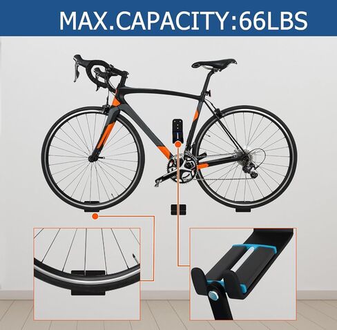 Bike Pedal Hanger Wall Mount,Heavy Duty Horizontal Bike Rack for Garage Wall,Vertical Bike Wall Hangers Bike Display Stand Space Saving(1 Pack) in Saudi Arabia