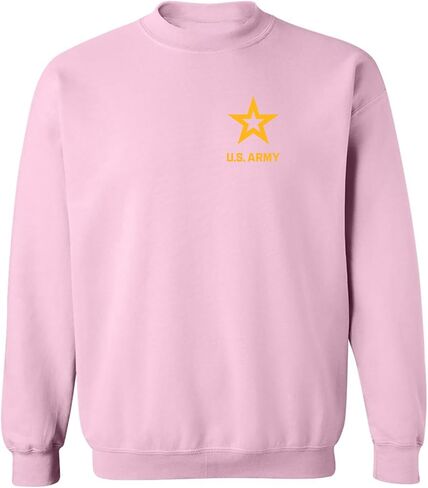 zerogravitee US Army Star Gold Ink Left Chest Crewneck Sweatshirt in Saudi Arabia