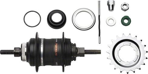 Shimano Nexus SG-3D55 3 سرعات قرص الفرامل الموجهة داخليًا 32 ساعة طقم المحور الخلفي، أجزاء صغيرة متضمنة in Saudi Arabia