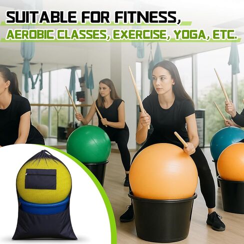 Hauler for Cardio Drumming Drumsticks Premium Mesh Fitness Aerobic Class Caddy Exercises and Workouts, Only 1 Mesh Bag in Saudi Arabia