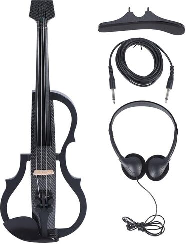 LiebeWH Professional Full Size Carbon Fiber Electric Violin with Pickup and Smart Tail for Adults Teens (Type 2), LiebeWH35zwnsv9dg-12 in Saudi Arabia