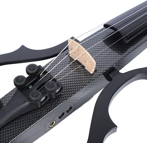 LiebeWH Professional Full Size Carbon Fiber Electric Violin with Pickup and Smart Tail for Adults Teens (Type 2), LiebeWH35zwnsv9dg-12 in Saudi Arabia