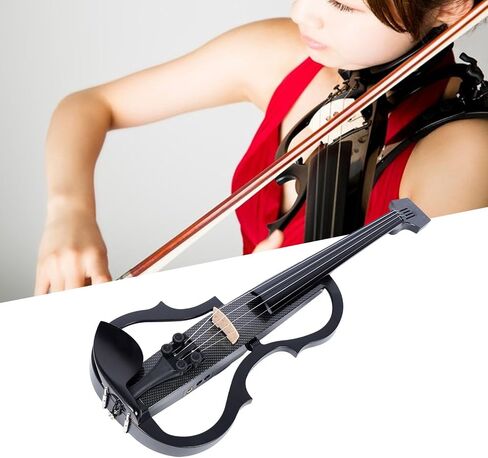 LiebeWH Professional Full Size Carbon Fiber Electric Violin with Pickup and Smart Tail for Adults Teens (Type 2), LiebeWH35zwnsv9dg-12 in Saudi Arabia