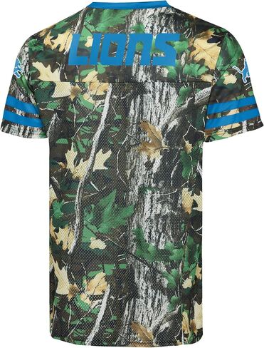 FOCO NFL Men's Officially Licensed Hunter Camo Primary Logo Game Day Football V-Neck Top in Saudi Arabia