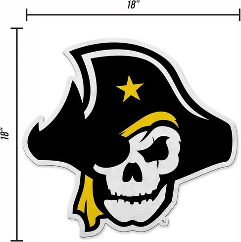 Rico Industries NCAA Southwestern University Pirates Shape Cut Pennant - Home and Living Room Décor - Soft Felt EZ to Hang in Saudi Arabia