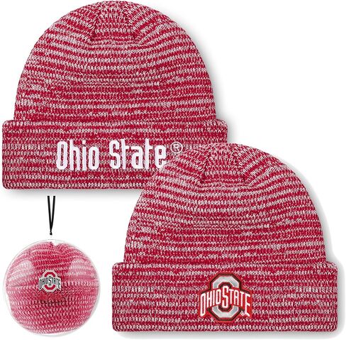 FOCO NCAA Adult Official Marled Cold Weather Cuffed Knit Beanie in Clear Holiday Ball Ornament in Saudi Arabia