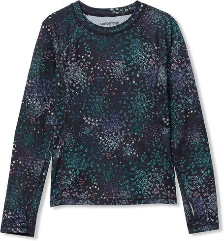Lands' End Girls Thermal Base Layer Long Underwear Thermaskin Crew Neck Shirt in Saudi Arabia