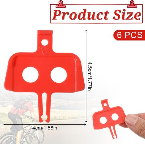 6 Pcs Bicycle Brake Pads Spacer Bicycle Hydraulic Disc Brake Pads Spreader Cycling Instert Repair Tool for Mountain, Road Bike in Saudi Arabia