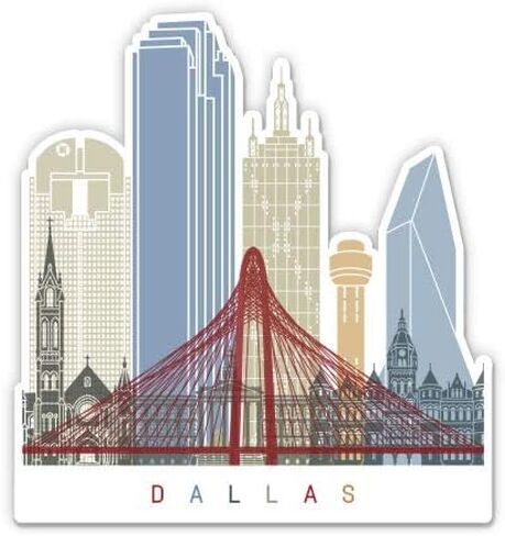 Squiddy Dallas Texas - ملصق فينيل لاصق للهاتف والكمبيوتر المحمول وزجاجة المياه (ارتفاع 3 بوصات) in Saudi Arabia