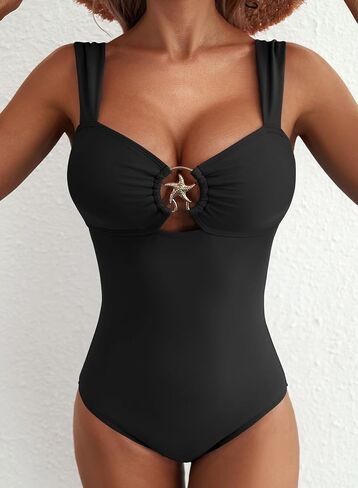Herseas One Piece Swimsuit Women Tummy Control Slimming Bathing Suit Modest Swim Suits Full Coverage Shapewear Swimwear in Saudi Arabia
