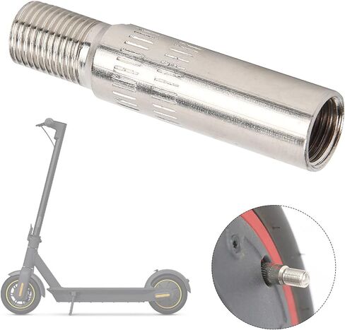 محول تمديد صمام سكوتر Alomejor 9 مم فوهة هواء قابلة للنفخ لـ M365/Pro Scooter صمام هواء قابل للنفخ لمحرك العجلة الأمامية (39 مم) in Saudi Arabia