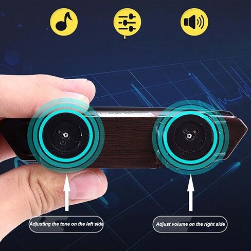 Alomejor Guitar Pickup Kit, Noise Reduction, Acoustic Guitar, Double Coil, Soundhole Pickup, Replacement Parts for Home Recording and Live Performances in Saudi Arabia