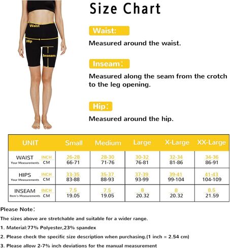 High Waist Yoga Shorts with Pockets,8" Women Workout Shorts, Tummy Control for Running in Saudi Arabia