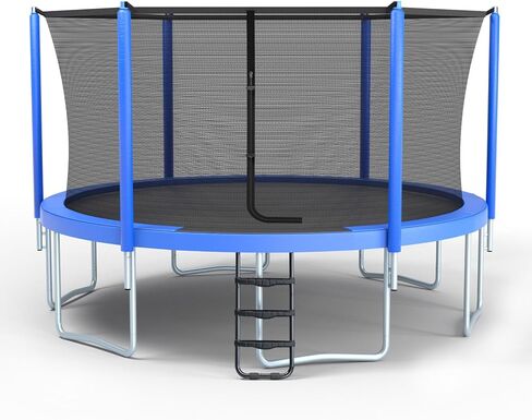 Skybound AiryBounce Trampoline Recreational Trampolines with Enclosure Outdoor Trampoline for Kids and Adults with Safety Net and Spring Padding in Kuwait