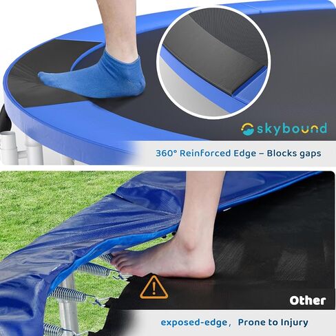 Skybound AiryBounce Trampoline Recreational Trampolines with Enclosure Outdoor Trampoline for Kids and Adults with Safety Net and Spring Padding in Kuwait