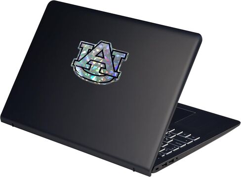 Elektroplate Officially Licensed Auburn AU Silver Reflective Decal | Premium 3D Doming All Weather Sticker for Car, Water Bottle, Laptop, Tablet, Cooler, Bumper, Toolbox, Phone | Made in The USA in Saudi Arabia