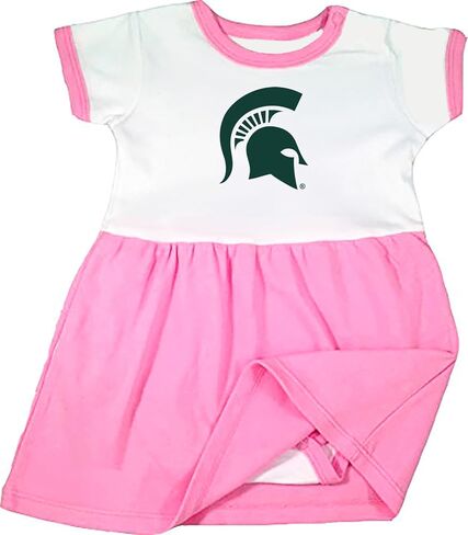 Michigan State Spartans Baby Onesie Bodysuit Dress - Pink in Saudi Arabia