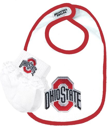 Ohio State Buckeyes Gotcha Covered Baby Set with Lace in Saudi Arabia