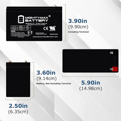 Mighty Max Battery 12V 7Ah SLA Replacement Battery Compatible With Razor Electric scooter wire harness for Razor dirt bikes in Saudi Arabia