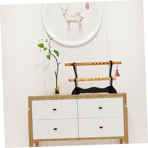 BESTonZON Desktop Flute Stand Elegant Wooden Display Holder for Flute Storage Durable Rack for Organizing Collection for Music Lovers and Home Decor in Saudi Arabia