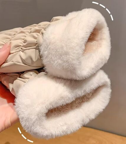 Women's Windproof-Winter-Ski-Gloves, Water-Resistant Snow Gloves, Warm Fleece Lined Thermal Protection for Cold Weather in Saudi Arabia