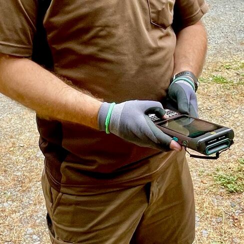 Patented Open Index Finger and Thumb Tip Touchscreen Foam Nitrile Gloves for Hiking, Camping, & Outdoor Recreation (Men & Women) in Saudi Arabia